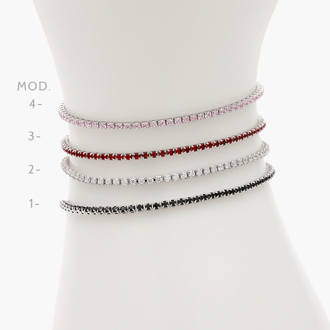 MPU796 Pulso Ajustable Micropave Chapa de Rodio 1.5mm. - Imagen 1
