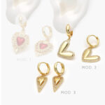 Hoops Corazón Chapa de Oro 888 - Modelo 1
