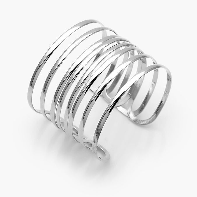 CTP631 Brazalete Chapa de Rodio Chunky 631 - Imagen 1