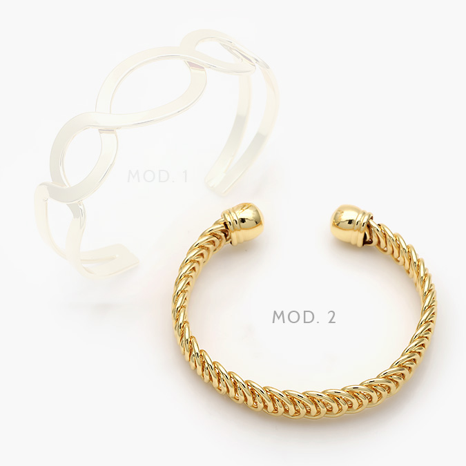 ctp0630 Brazalete Chapa de Oro Chunky 630 - Imagen 1