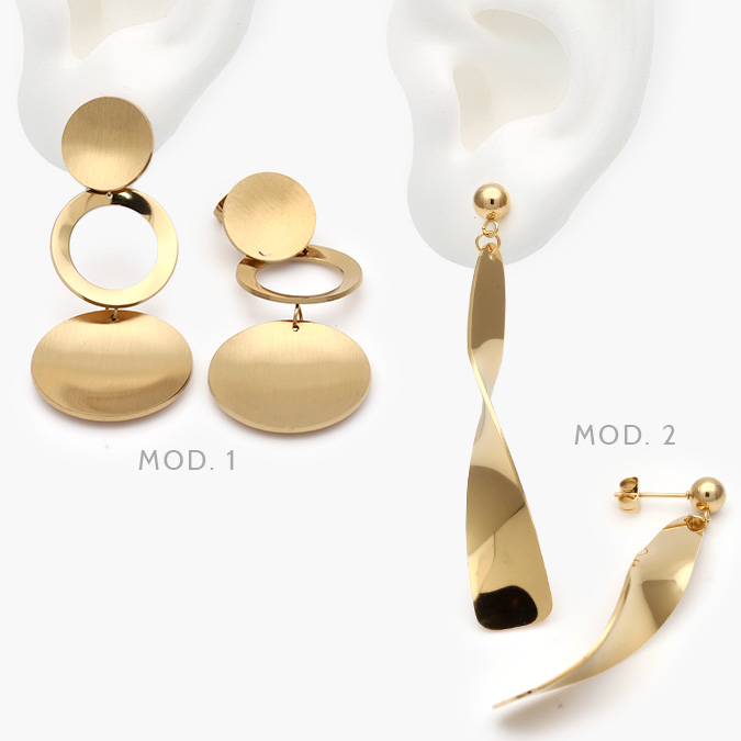 AA10189 Aretes Acero Inoxidable 189 - Imagen 1
