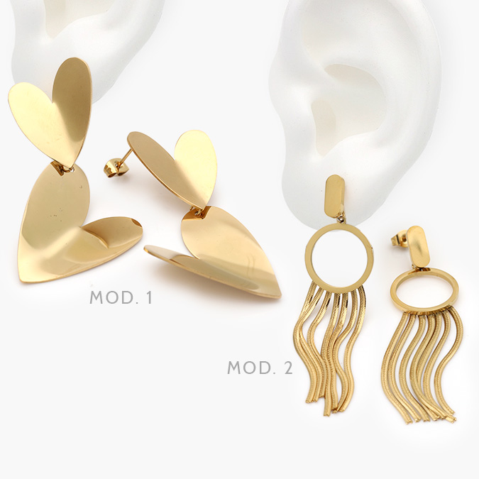 AA10190 Aretes Acero Inoxidable 190 - Imagen 1