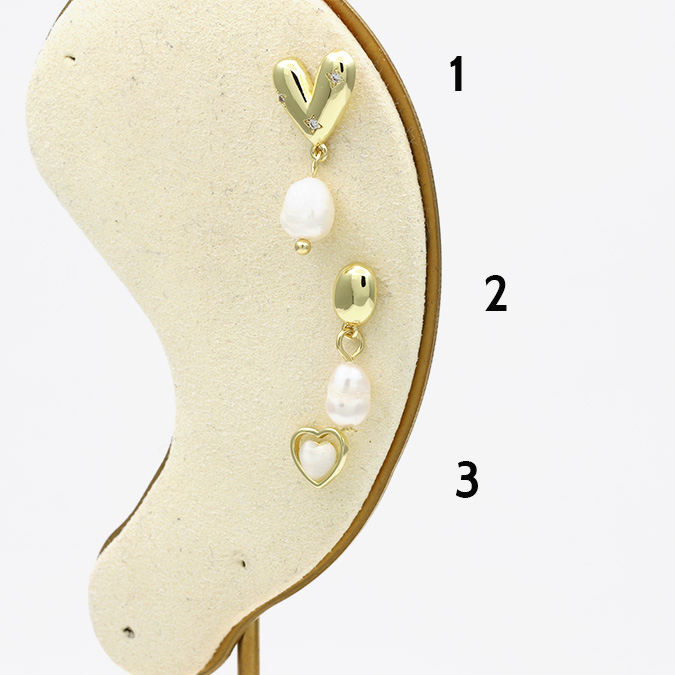 Aretes-10 Broqueles Valdivia Accesorios Chapa de Oro 10 - Imagen 1