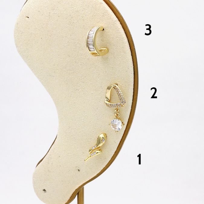 Aretes-3 Aretes Valdivia Accesorios Chapa de Oro 03 - Imagen 1