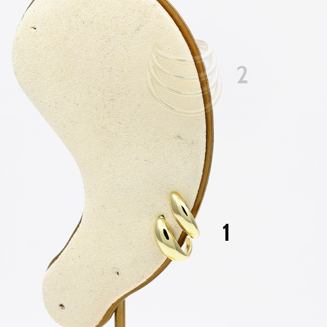 CAV0011 Aretes Valdivia Accesorios Chapa de Oro 11 - Imagen 1