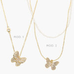 Collar Mariposas Perlas Chapa de Oro Valdivia Accesorios 24 - Modelo 1
