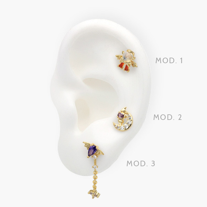 CEP0026 Piercing Halloween Chapa de Oro 26 - Imagen 1