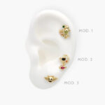 Piercing Halloween Chapa de Oro 27 - Modelo 1