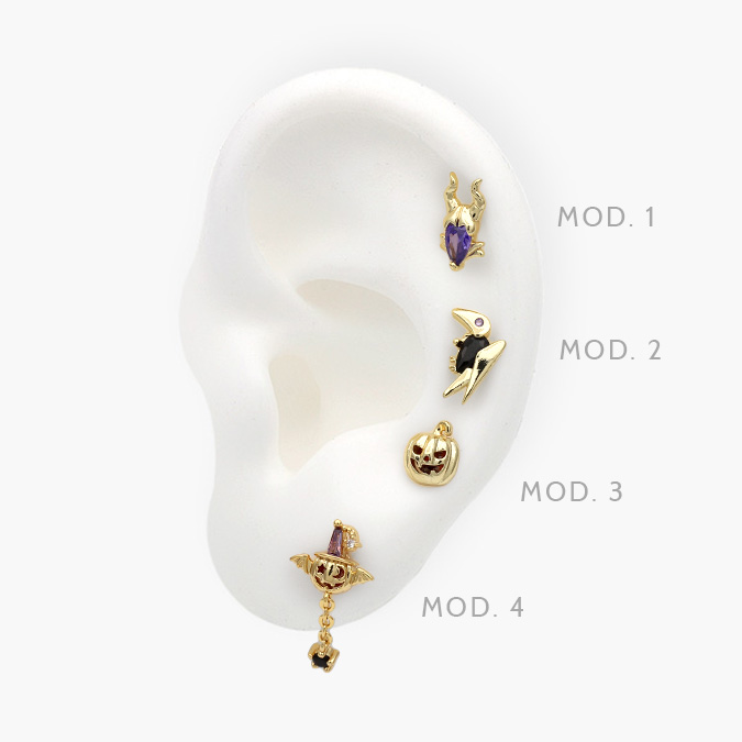 CEP0028 Piercing Halloween Chapa de Oro 28 - Imagen 1