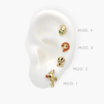 Piercing Halloween Chapa de Oro 29 - Modelo 4
