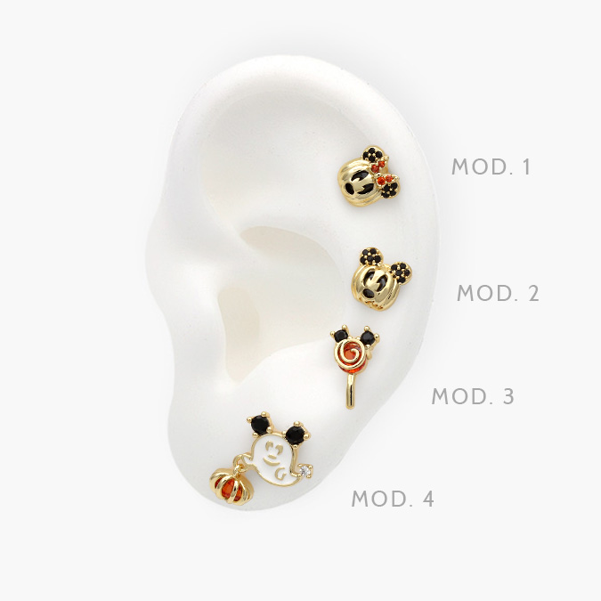 CEP0031 Piercing Halloween Chapa de Oro 31 - Imagen 1