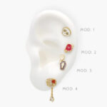 Piercing Halloween Chapa de Oro 32