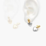 Aretes Corazón Acero Inoxidable 180 - Bicolor