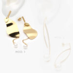 Aretes Perla Acero Inoxidable 191