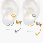 Aretes Corazón Acero Inoxidable 210 - Modelo 1