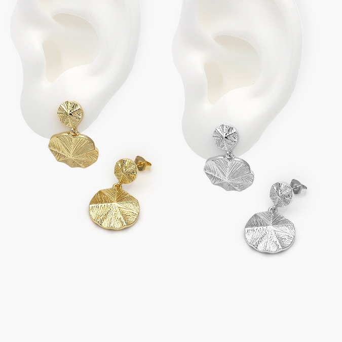 CA10640 Aretes Chapa de Oro 640 - Imagen 1
