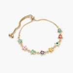 Pulso Estrellas Ojo Turco Colores Chapa de Oro 255