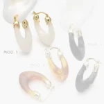 Arracadas Chunky Chapa de Oro 922 - Modelo 1