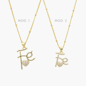 Collar Religioso FE Chapa de Oro 360
