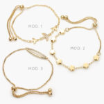 Pulso Micropavé Aviones Zirconias Blancas Chapa de Oro 822