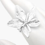 Anillo Flor Chunky Acero Inoxidable 570 - Imagen 2