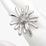 Anillo Flor Chunky Acero Inoxidable 587 - 7