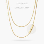 Cadena 1.3mm. Acero Inoxidable 147 - 50cm.
