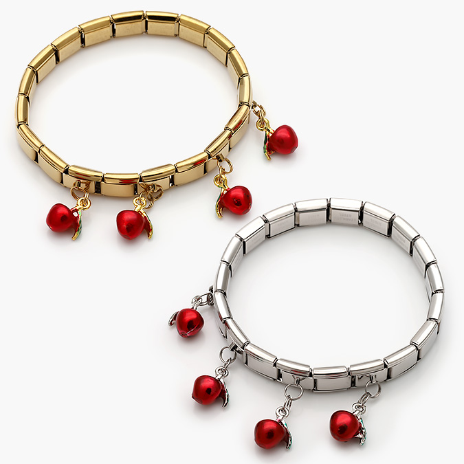 APN0025 Brazalete Manzanas Acero Inoxidable Nomination 25 - Imagen 1