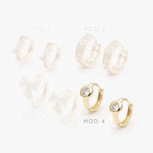 Huggies Zirconia Chapa de Oro 228