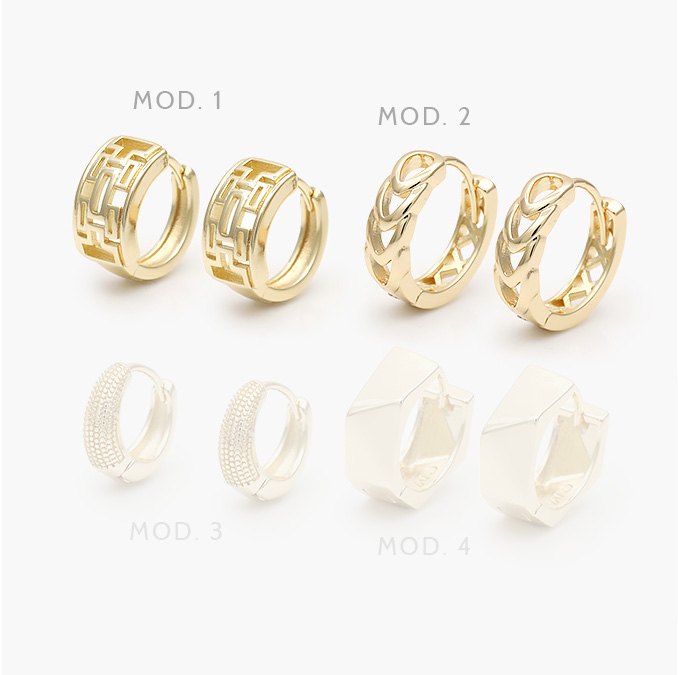 ca30258 Huggies Lisos Sin Piedras Chapa de Oro 258 - Imagen 1