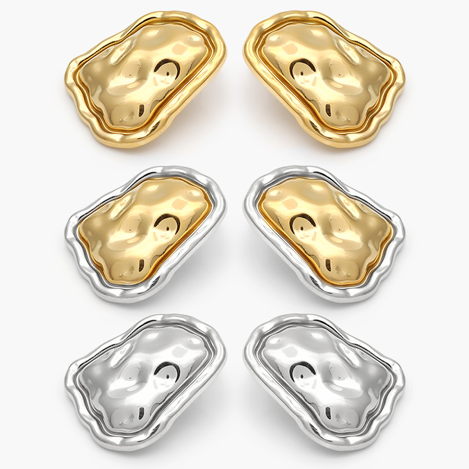 AA10261 Aretes Chunky Acero Inoxidable 261 - Imagen 1