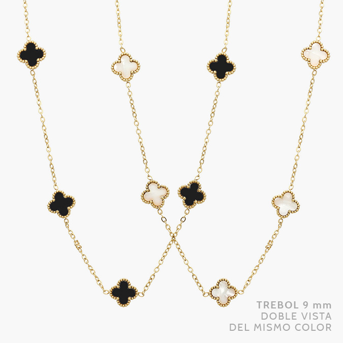 AD0548 Collar Flores Acero Inoxidable 548 - Imagen 1