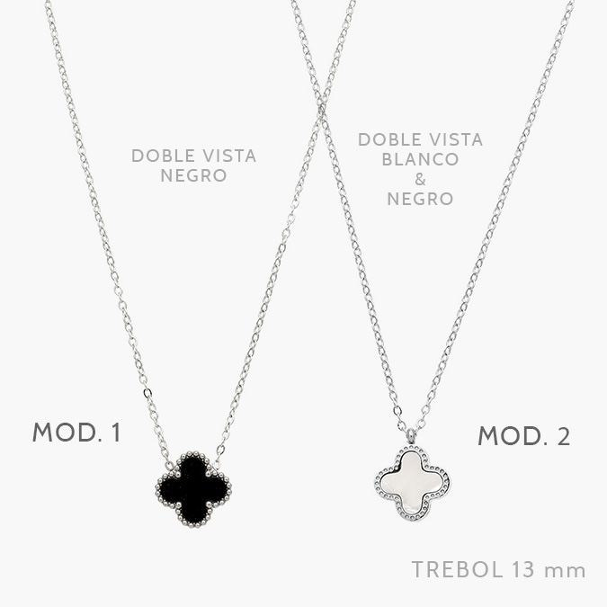 AD0553 Collar Flores Acero Inoxidable 553 - Imagen 1