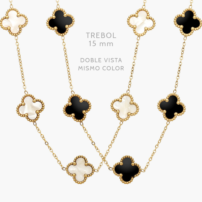 AD0557 Collar Flores Acero Inoxidable 557 - Imagen 1