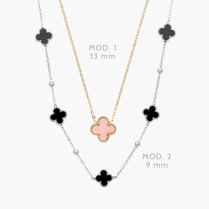 AD0561 Collar Flores Acero Inoxidable 561 - Imagen 1