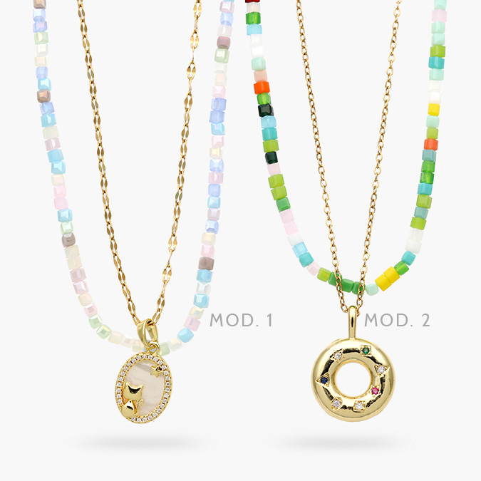 ADL0475 Layer Mariposas Dona Colores Acero Inoxidable 475 - Imagen 1