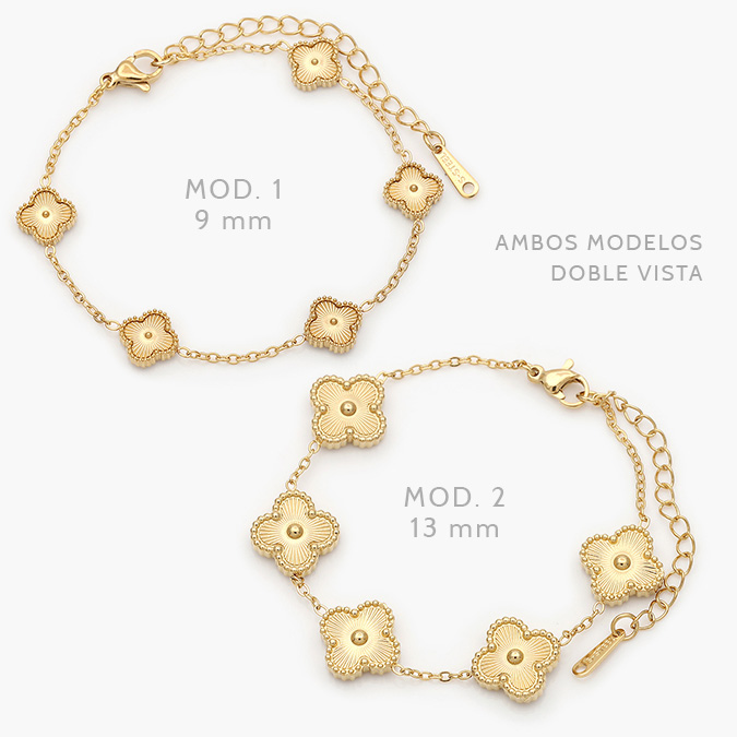 AP0723 Pulso Flores Acero Inoxidable 723 - Imagen 1