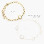 Pulso Flor Madre Perla Acero Inoxidable 725
