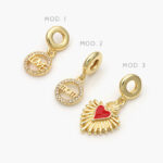 Dije Armado LOVE MOM Chapa de Oro 108 - Modelo 1