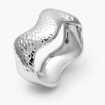 Brazalete Chunky Liso Sin Piedras Chapa de Oro/Rodio 723 - Imagen 2