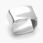 Brazalete Chunky Liso Sin Piedras Chapa de Oro 735 - Imagen 2