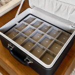 Maletín organizador de joyería - Vinipiel gris oxford - Imagen 5