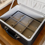 Maletín organizador de joyería - Vinipiel gris oxford - Imagen 4