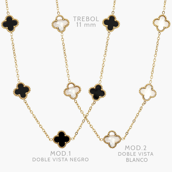 ad0550 Collar Flores Acero Inoxidable 550 - Imagen 1