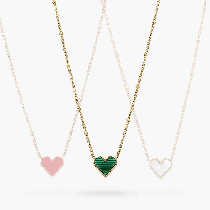 ad0596 Collar Corazon Acero Inoxidable 596 - Imagen 1