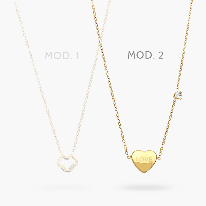 ad0598 Collar Corazon Acero Inoxidable 598 - Imagen 1