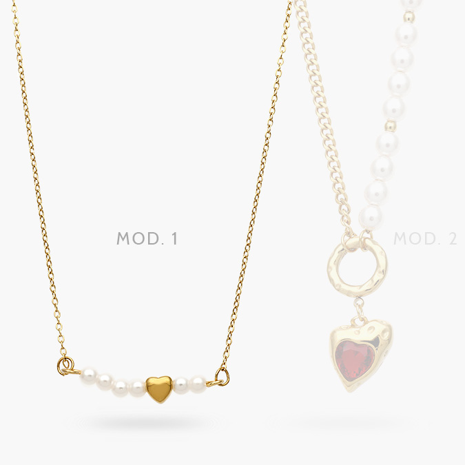 ad0599 Collar Corazon Acero Inoxidable 599 - Imagen 1