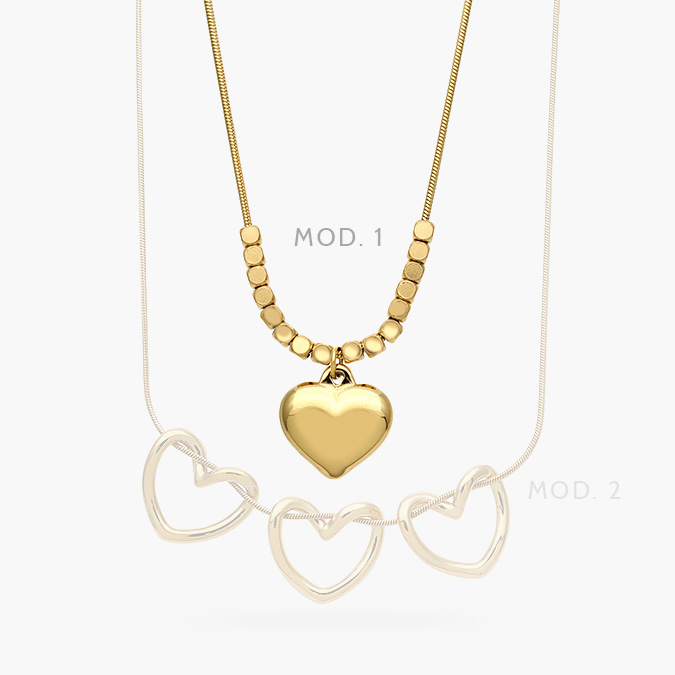 ad0603 Collar Corazon Acero Inoxidable 603 - Imagen 1