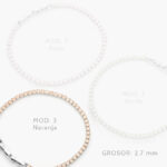 Pulso Tenis 2.7mm. Chapa de Rodio 671 - Modelo 1
