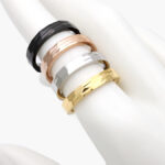 Anillo Liso Acero Inoxidable 601 - Oro - 7